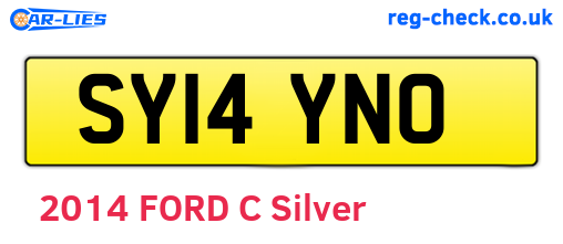 SY14YNO are the vehicle registration plates.