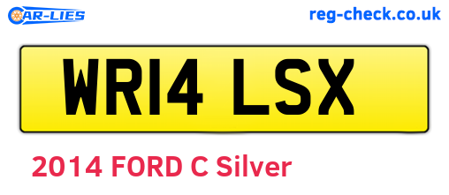WR14LSX are the vehicle registration plates.