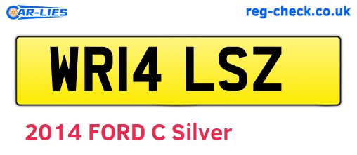 WR14LSZ are the vehicle registration plates.