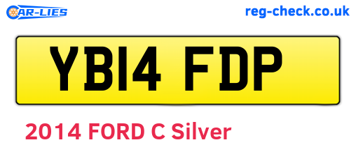 YB14FDP are the vehicle registration plates.