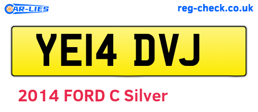 YE14DVJ are the vehicle registration plates.