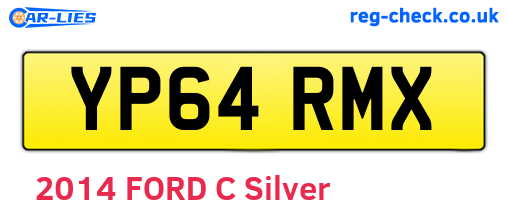 YP64RMX are the vehicle registration plates.