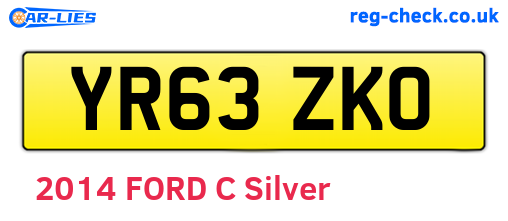 YR63ZKO are the vehicle registration plates.