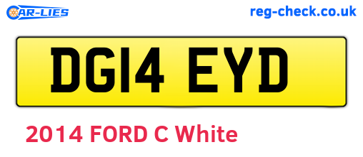DG14EYD are the vehicle registration plates.