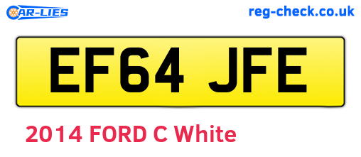 EF64JFE are the vehicle registration plates.