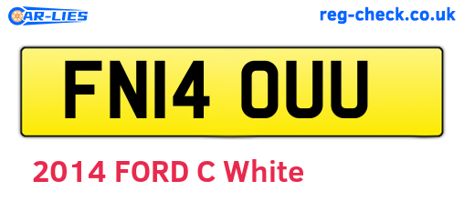 FN14OUU are the vehicle registration plates.