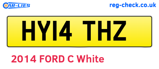HY14THZ are the vehicle registration plates.