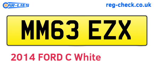 MM63EZX are the vehicle registration plates.