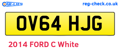 OV64HJG are the vehicle registration plates.