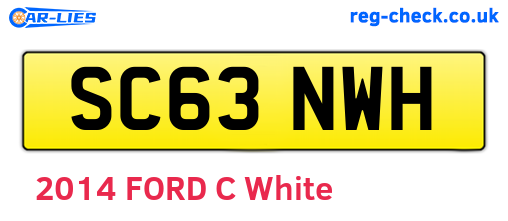 SC63NWH are the vehicle registration plates.