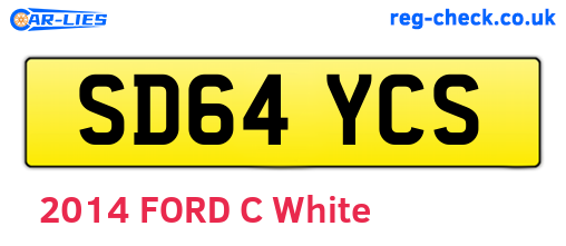 SD64YCS are the vehicle registration plates.