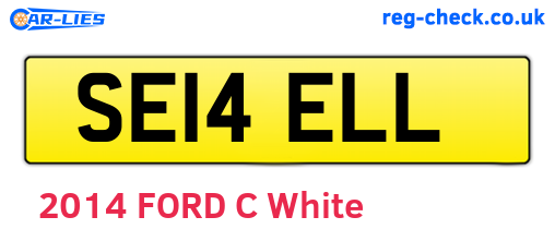 SE14ELL are the vehicle registration plates.