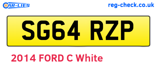 SG64RZP are the vehicle registration plates.