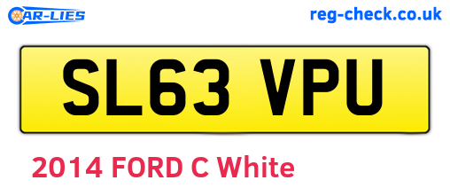 SL63VPU are the vehicle registration plates.