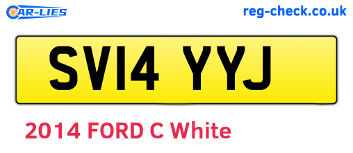 SV14YYJ are the vehicle registration plates.