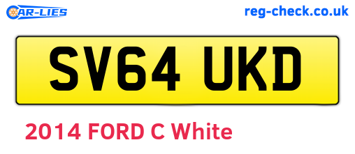 SV64UKD are the vehicle registration plates.