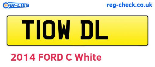 T10WDL are the vehicle registration plates.