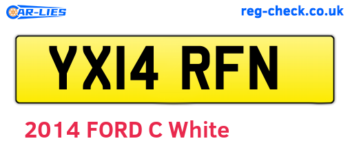 YX14RFN are the vehicle registration plates.