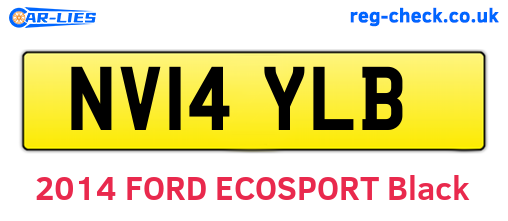 NV14YLB are the vehicle registration plates.