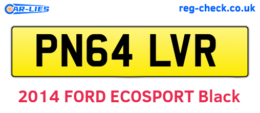 PN64LVR are the vehicle registration plates.