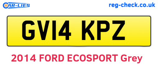 GV14KPZ are the vehicle registration plates.