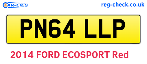 PN64LLP are the vehicle registration plates.