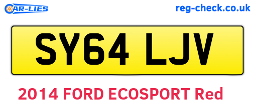 SY64LJV are the vehicle registration plates.