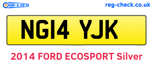 NG14YJK are the vehicle registration plates.