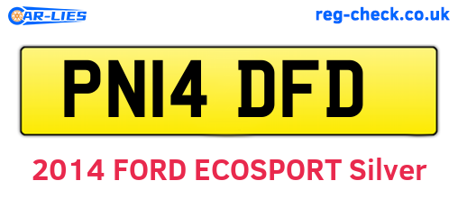 PN14DFD are the vehicle registration plates.