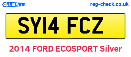 SY14FCZ are the vehicle registration plates.