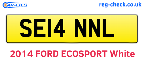 SE14NNL are the vehicle registration plates.