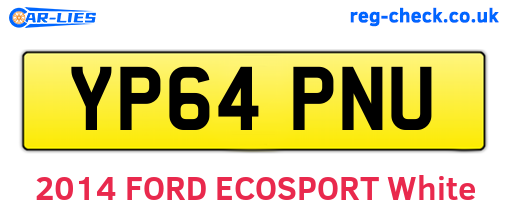 YP64PNU are the vehicle registration plates.