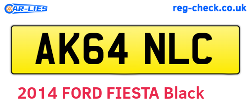 AK64NLC are the vehicle registration plates.