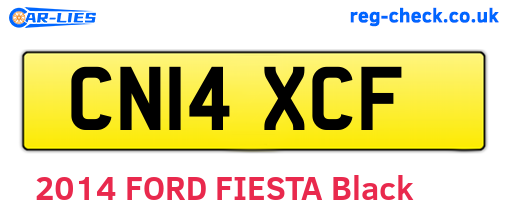 CN14XCF are the vehicle registration plates.