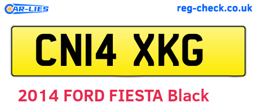 CN14XKG are the vehicle registration plates.