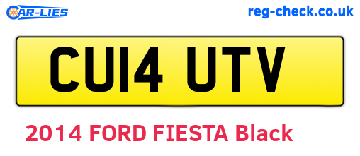 CU14UTV are the vehicle registration plates.