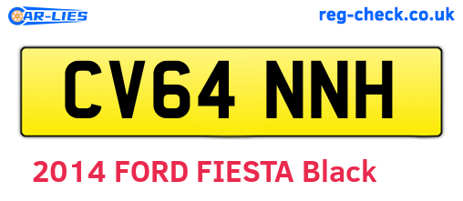 CV64NNH are the vehicle registration plates.