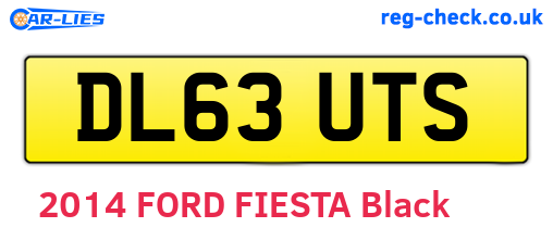 DL63UTS are the vehicle registration plates.