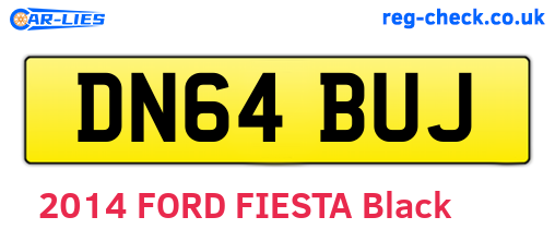 DN64BUJ are the vehicle registration plates.