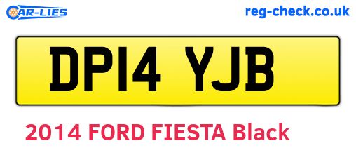 DP14YJB are the vehicle registration plates.