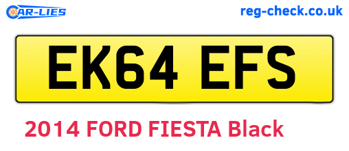 EK64EFS are the vehicle registration plates.