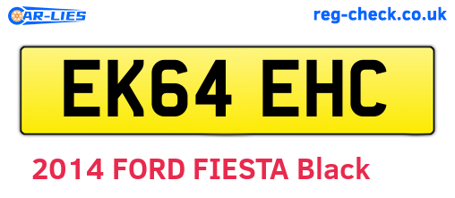 EK64EHC are the vehicle registration plates.