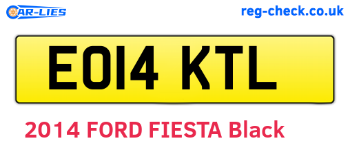 EO14KTL are the vehicle registration plates.