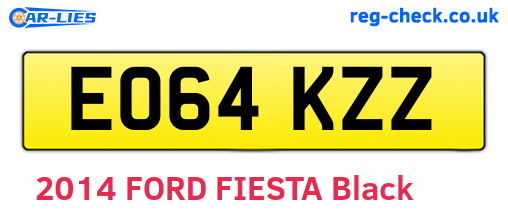 EO64KZZ are the vehicle registration plates.