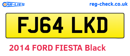 FJ64LKD are the vehicle registration plates.
