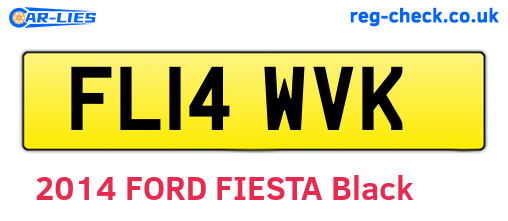 FL14WVK are the vehicle registration plates.
