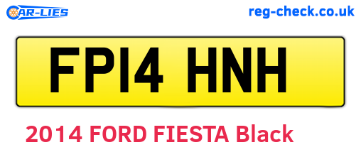 FP14HNH are the vehicle registration plates.