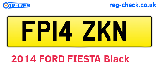 FP14ZKN are the vehicle registration plates.