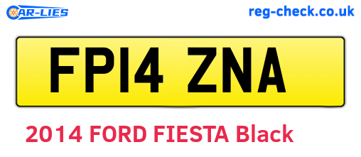 FP14ZNA are the vehicle registration plates.