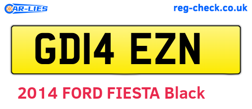 GD14EZN are the vehicle registration plates.
